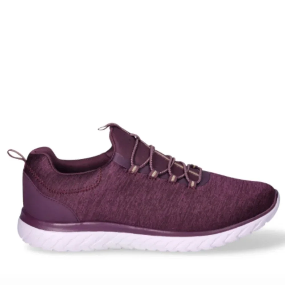 Athletic Works Women's Bungee Slip On Sneakers Size 9.5M, Plum